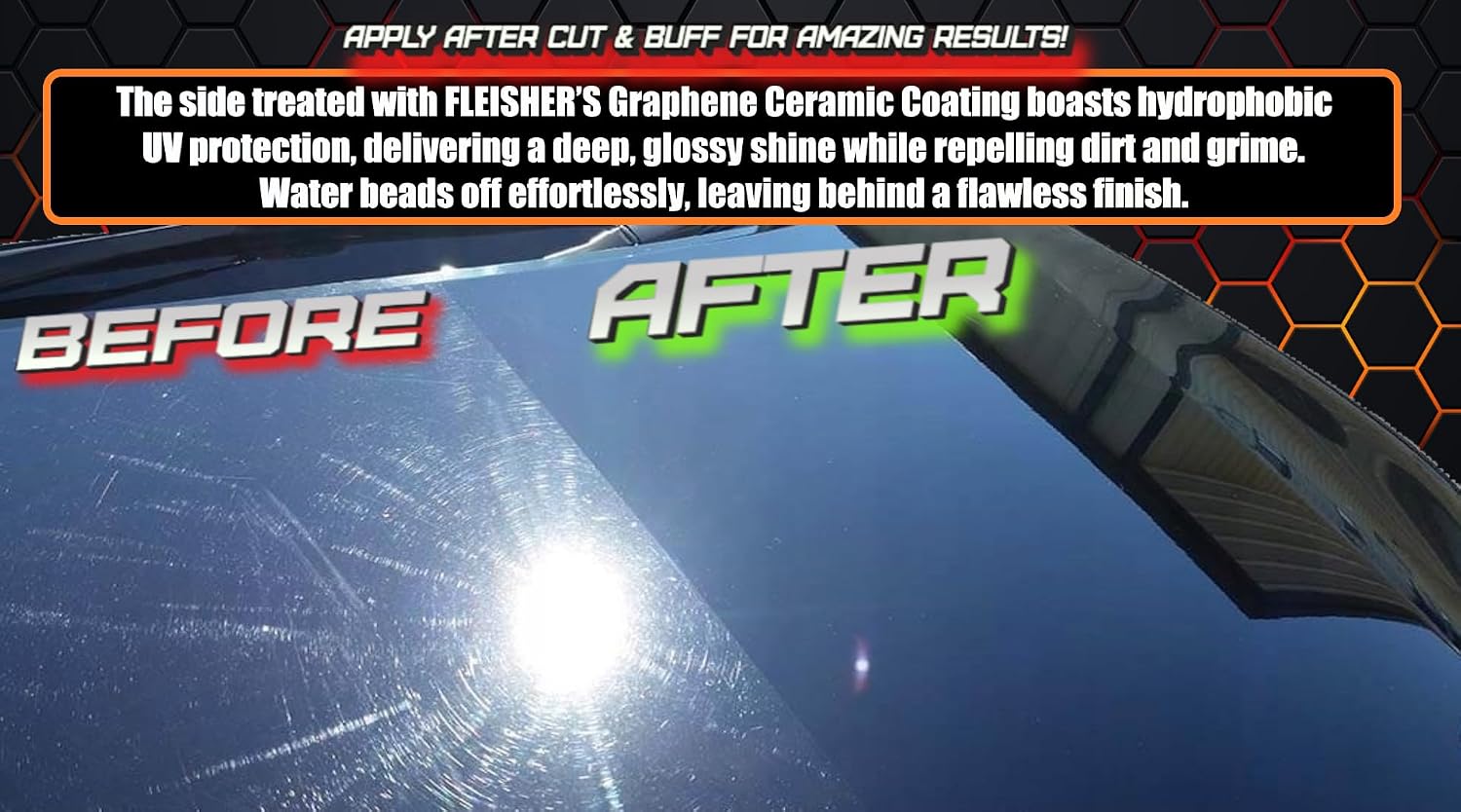 FLEISHERS Graphene Ceramic Spray Coating, Incredible Shine and Protection for Car Paint, Extreme Water Beading, Safe