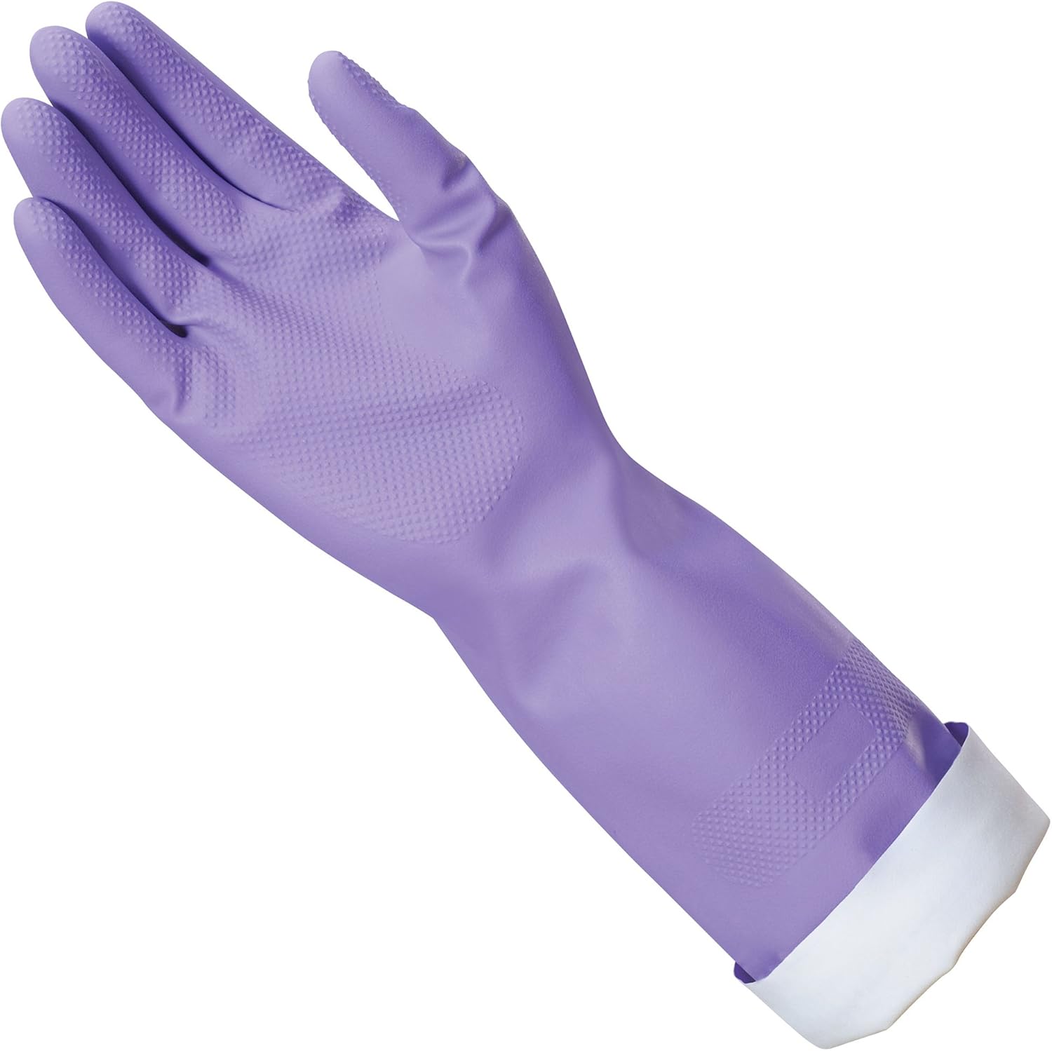 Loving Hands Reusable Heat Resisting Cleaning Gloves with Cotton Flock Lining, Medium