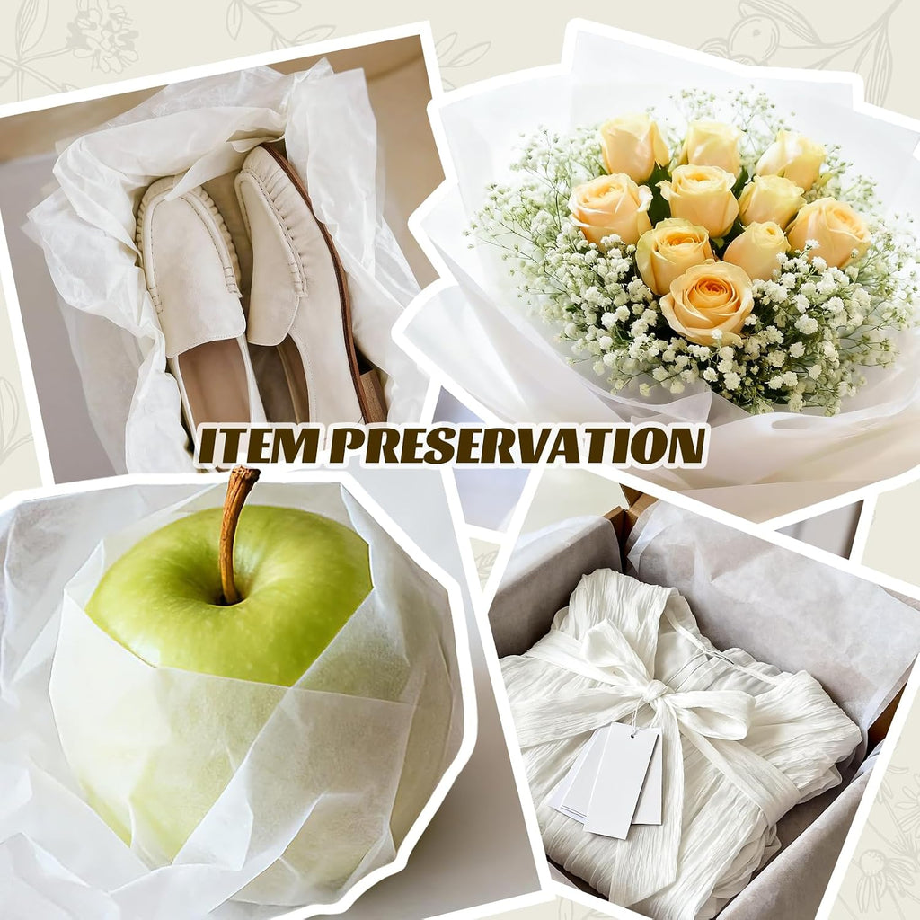 30"x40" White Tissue Paper for Gift Bags, 32 Sheets Acid Free Tissue Paper