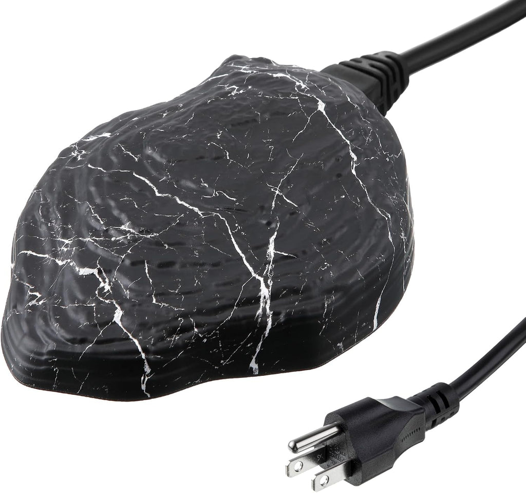 Bird Bath Deicer Heated Rock, 80W, Aluminum Base, 1 Pack, Black