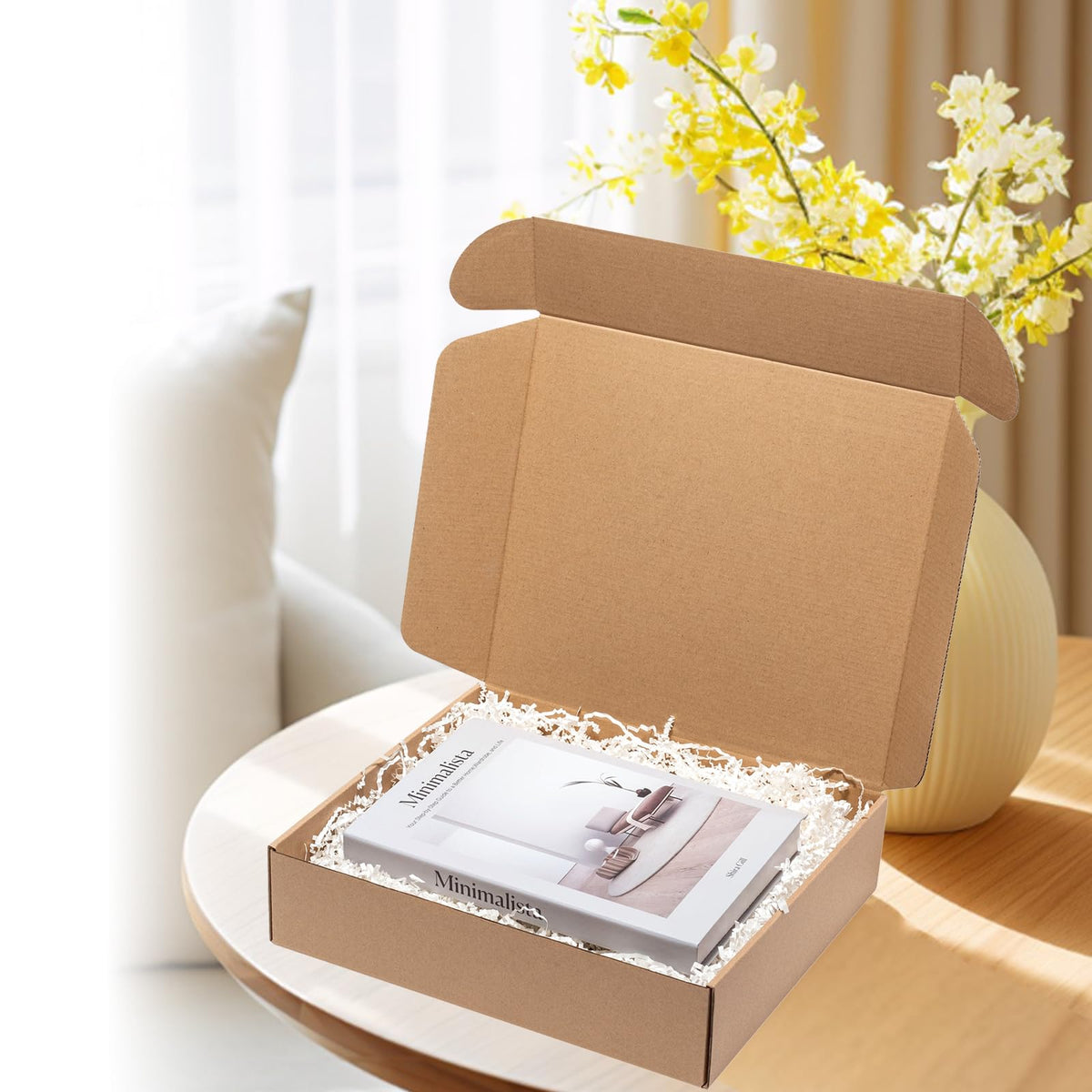 Brown Shipping Boxes 13x11x3" 25 Pack Corrugated Cardboard Mailers