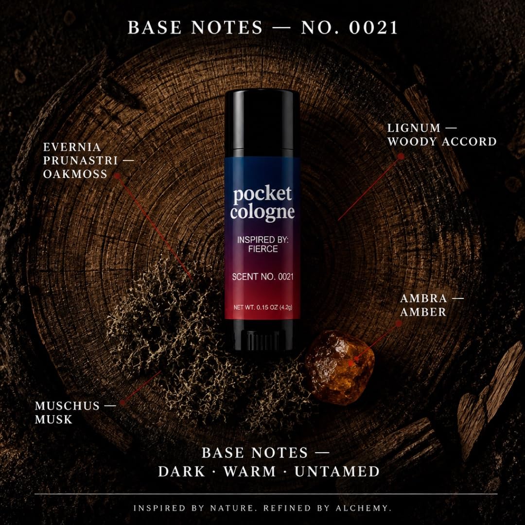 Scent No. 0021 Solid Cologne Stick for Men, 0.5 oz