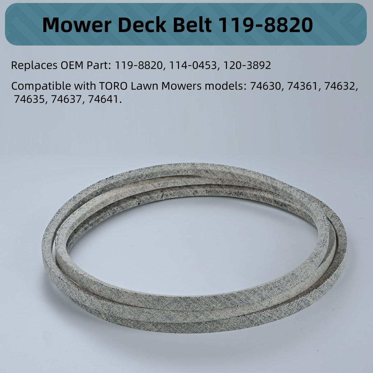 Holdly 119-8820 Deck Belt 1/2 x 141'', for Toro TimeCutter 50'' SS5000