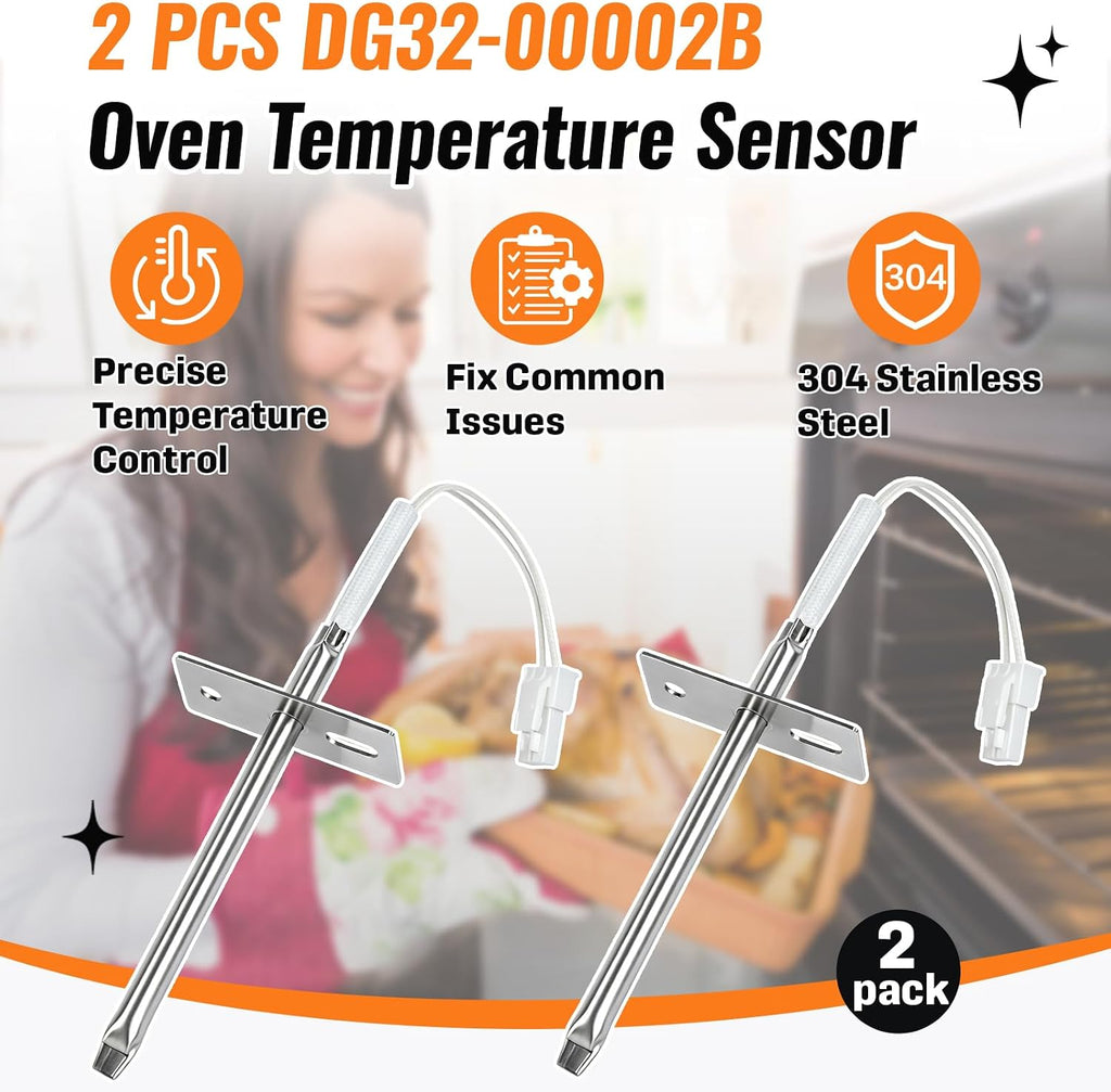2PCS DG32-00002B EBG61305805 Oven Temperature Sensor Probe Range Thermistor