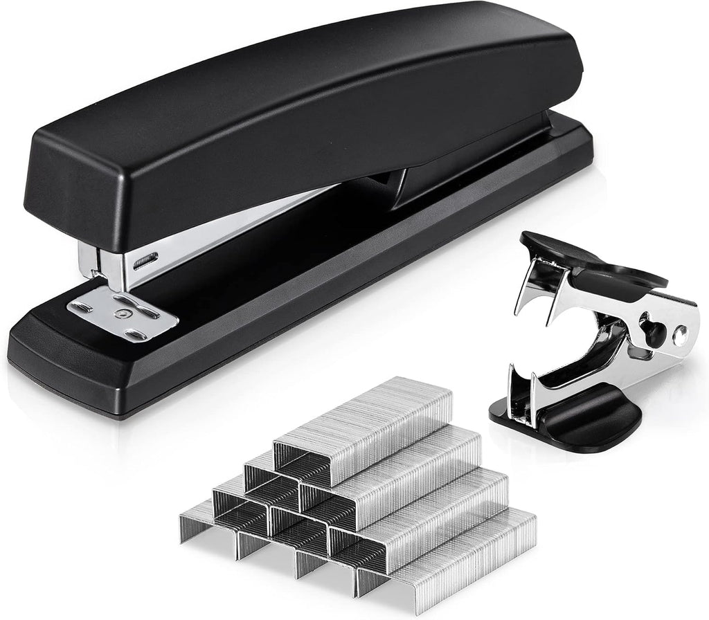 Stapler, 25 Sheet Capacity, 1000 Staples & Staple Remover, Black