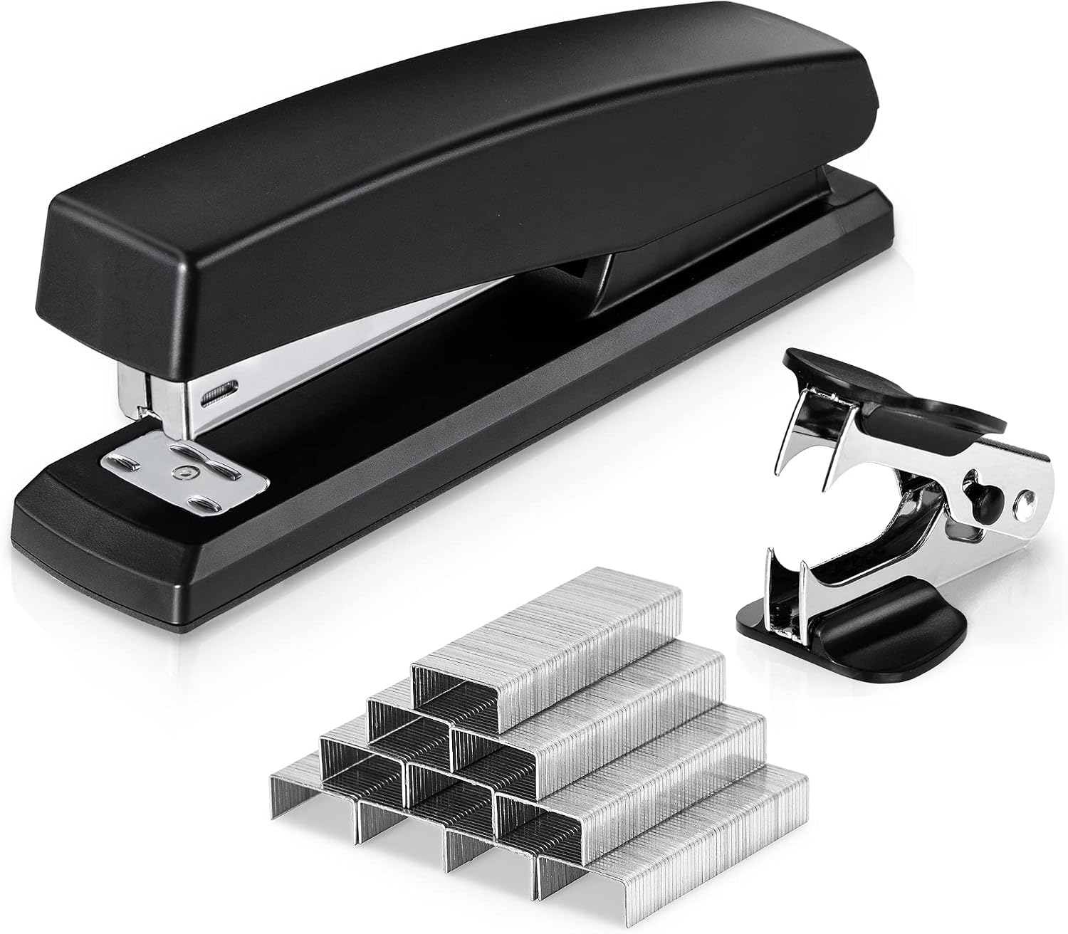 Stapler, 25 Sheet Capacity, 1000 Staples & Staple Remover, Black