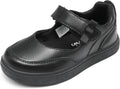 Girls Mary Jane Toddler School Shoes | Adjustable Strap Uniform Sneakers Durable Toe Flexible Non-slip Flats Easy On