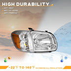 Headlights Assembly for 2005-2006 Toyota Tundra Crew/Double Cab