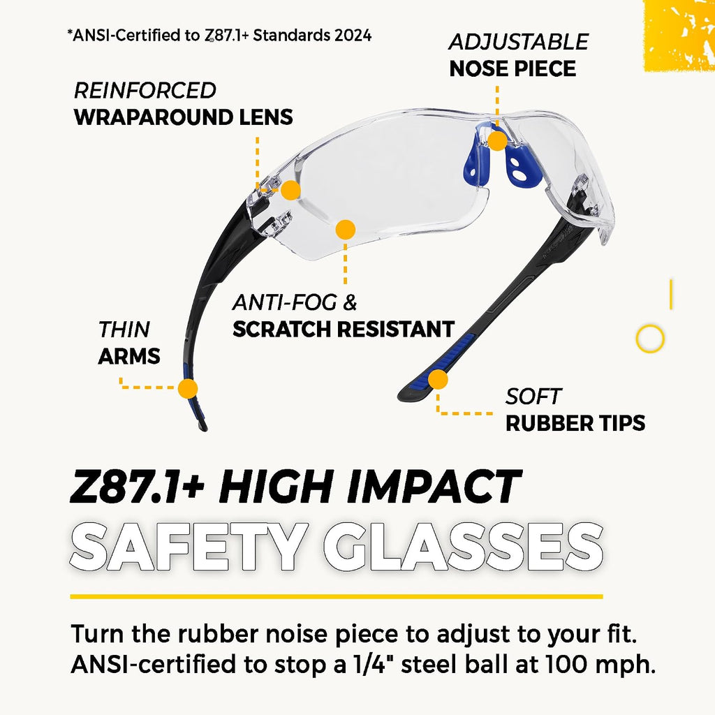 Shooting Ear & Eye Protection Kit, Combined NRR 38 | Every option stores in a hard clip-on case. You get anti-fog