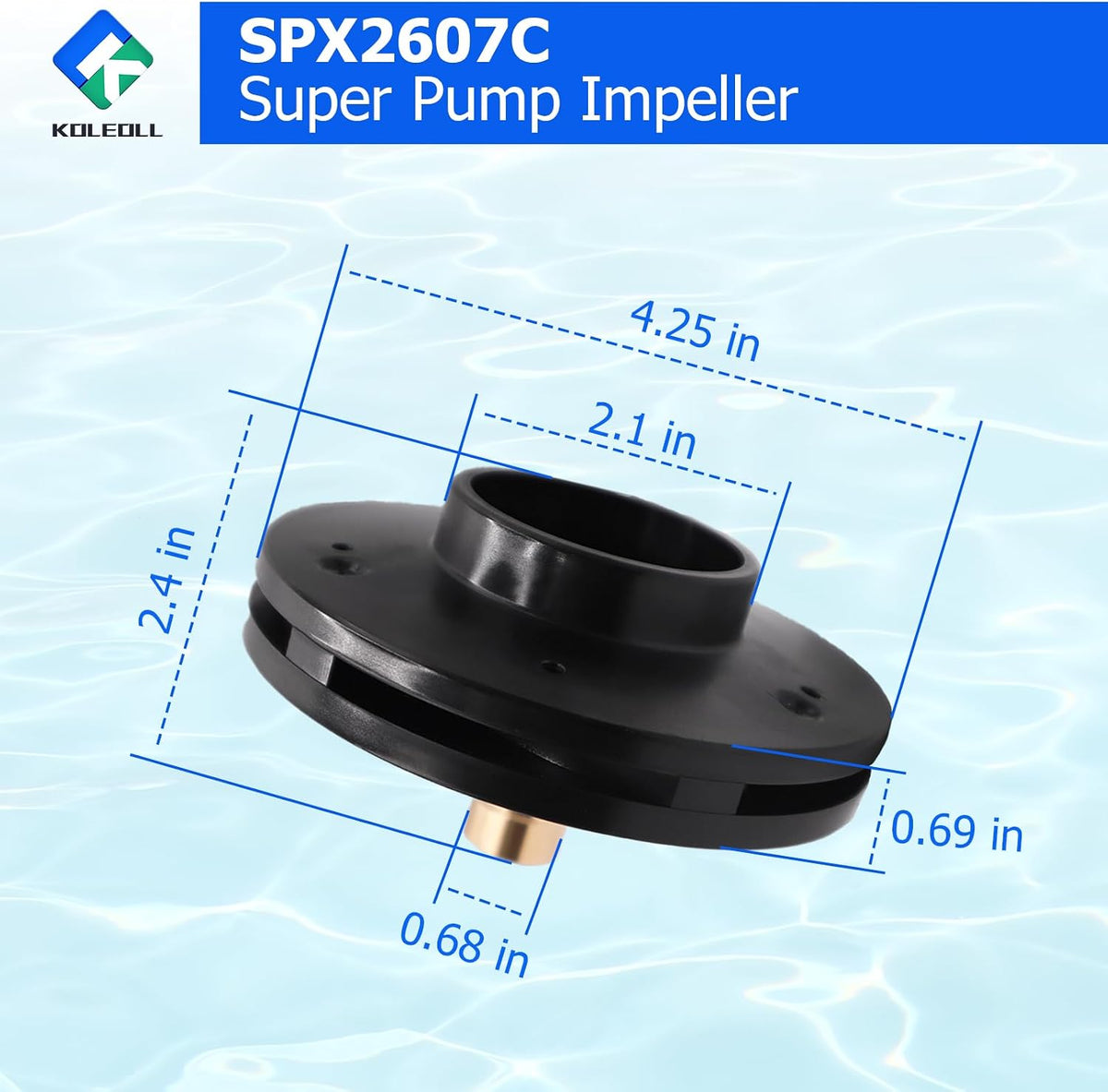 SPX2607C Super Pump Impeller Super II Max Flo 1 HP