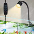 3W LED Aquarium Light, Clip On Fish Tank Lamp | Full Spectrum, 3 Color Modes, Adjustable Beam, Aluminum Housing
