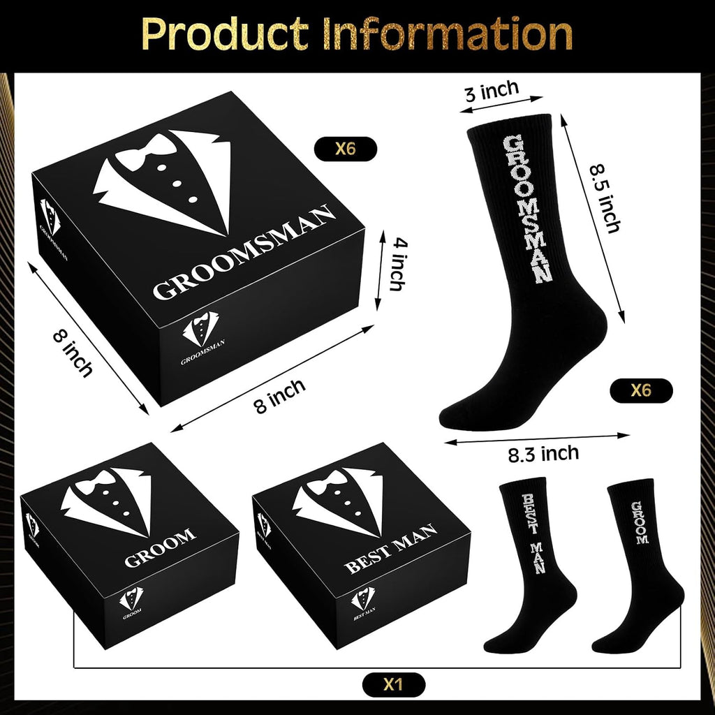 48 Pcs Groomsmen Gifts Box Set Groomsmen Box Stainless Steel Flask Shot Glasses Beer Bottle Poker Card Opener