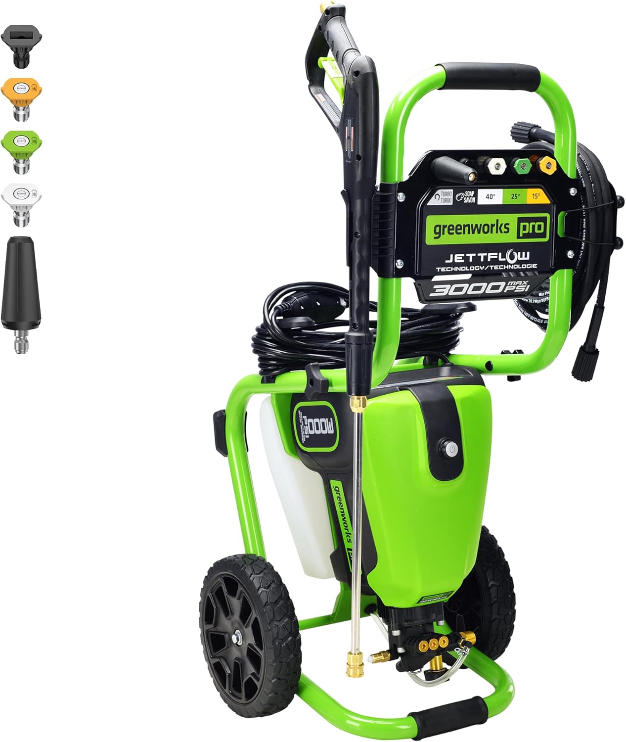3000 PSI (2.0 GPM Max) Brushless Electric Pressure Washer