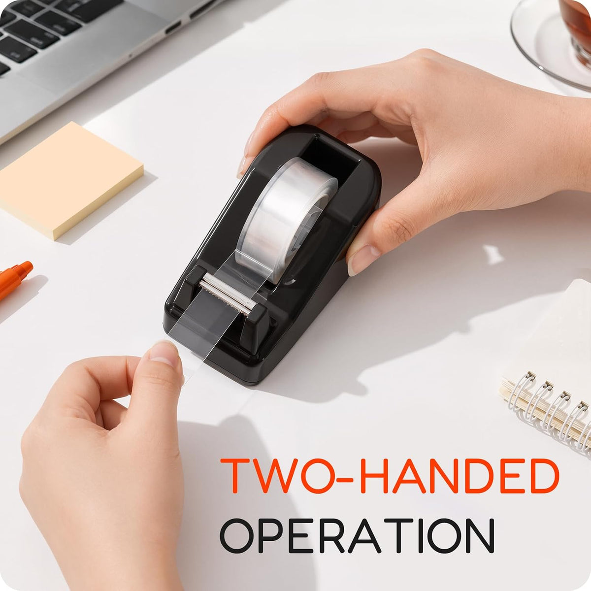 Lightweight Desktop Tape Dispenser, 6 Rolls Tape, 1-Inch Core