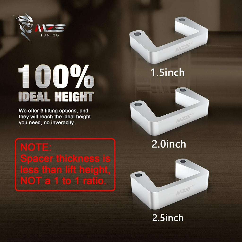 MZS 2.5" Leveling Kit Compatible with Silverado Sierra Tahoe 2007-2026