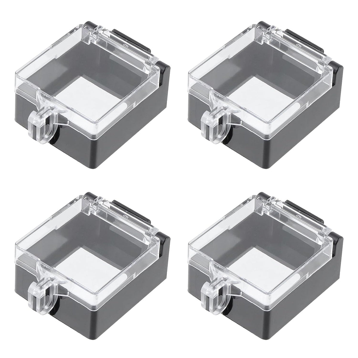 Antrader Push Button Switch Cover for 30mm PC Desktop,Square,4Pcs