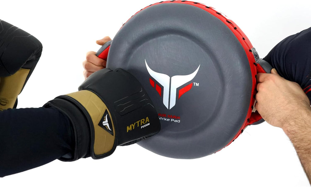 Boxing Round Pad Kickboxing Coach Training Punching Focus Mitts for Martial Arts, MMA & Muay Thai, Strike Boxing