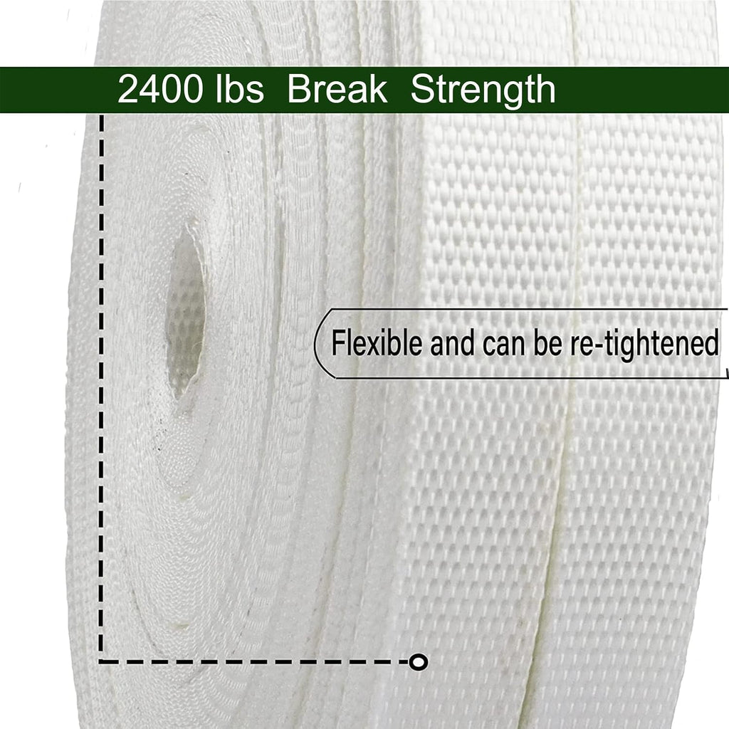 Woven Cord Strapping Roll 3/4" x 330', 2400 lbs Break Strength
