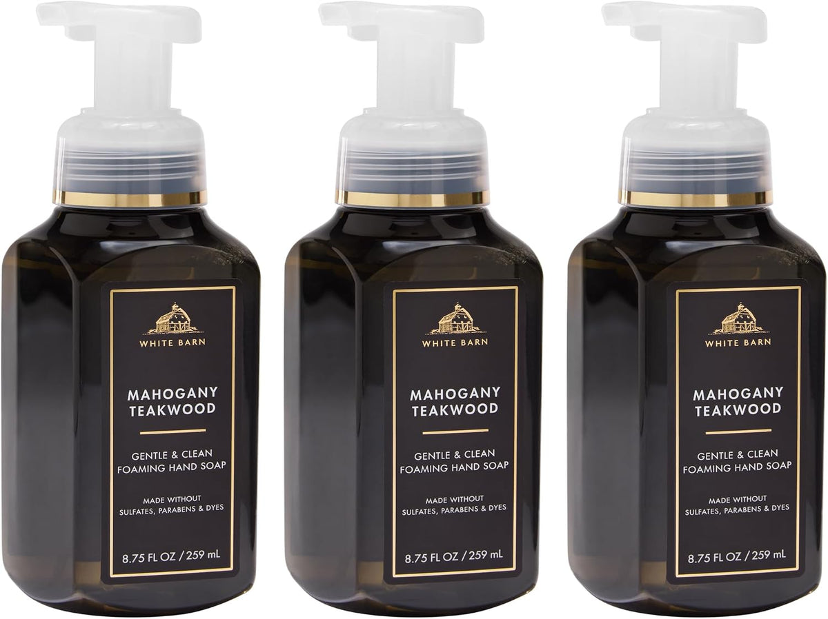Foaming Hand Soap, Mahogany Teakwood, 3 Pack