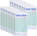 Guest Check Pads for Servers (Green-20 pads), 50 Sheets/Pad