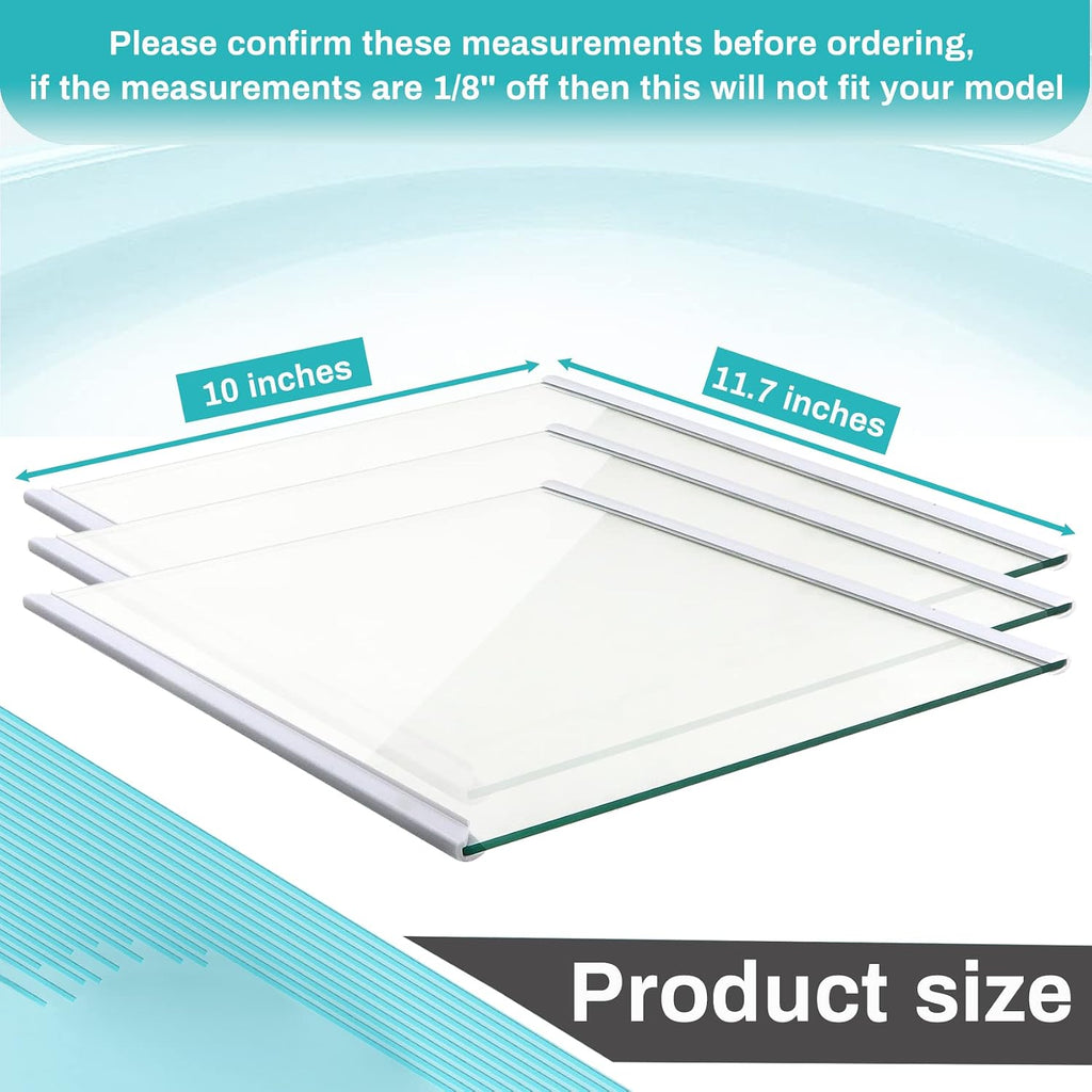 Upgraded W11130203 Freezer Shelf 11.7"×10", fits Whirlpool WRS571CIHZ