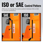 9' Tractor Backhoe Attachment with Mechanical Thumb, 15" Bucket, ISO/SAE Switchable Controls, Self-Contained