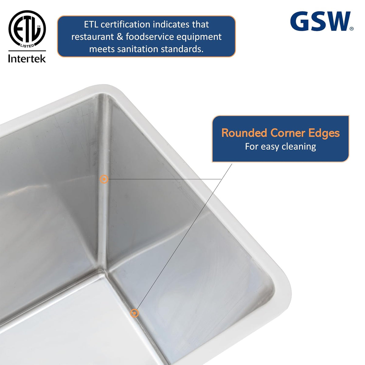 DN-FB100 Commercial Stainless Steel Flour Bin with 2 Sliding Lids Storage Container (100 QT)