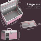 Medicine Lock Box with Combination Lock - 13.4 x 7.6 x 8.2 Inches - First Aid Safe Medication Storage Box