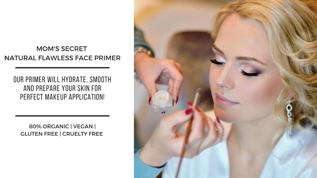 Natural Flawless Face Makeup Primer, Organic, Vegan, Gluten Free, Non GMO