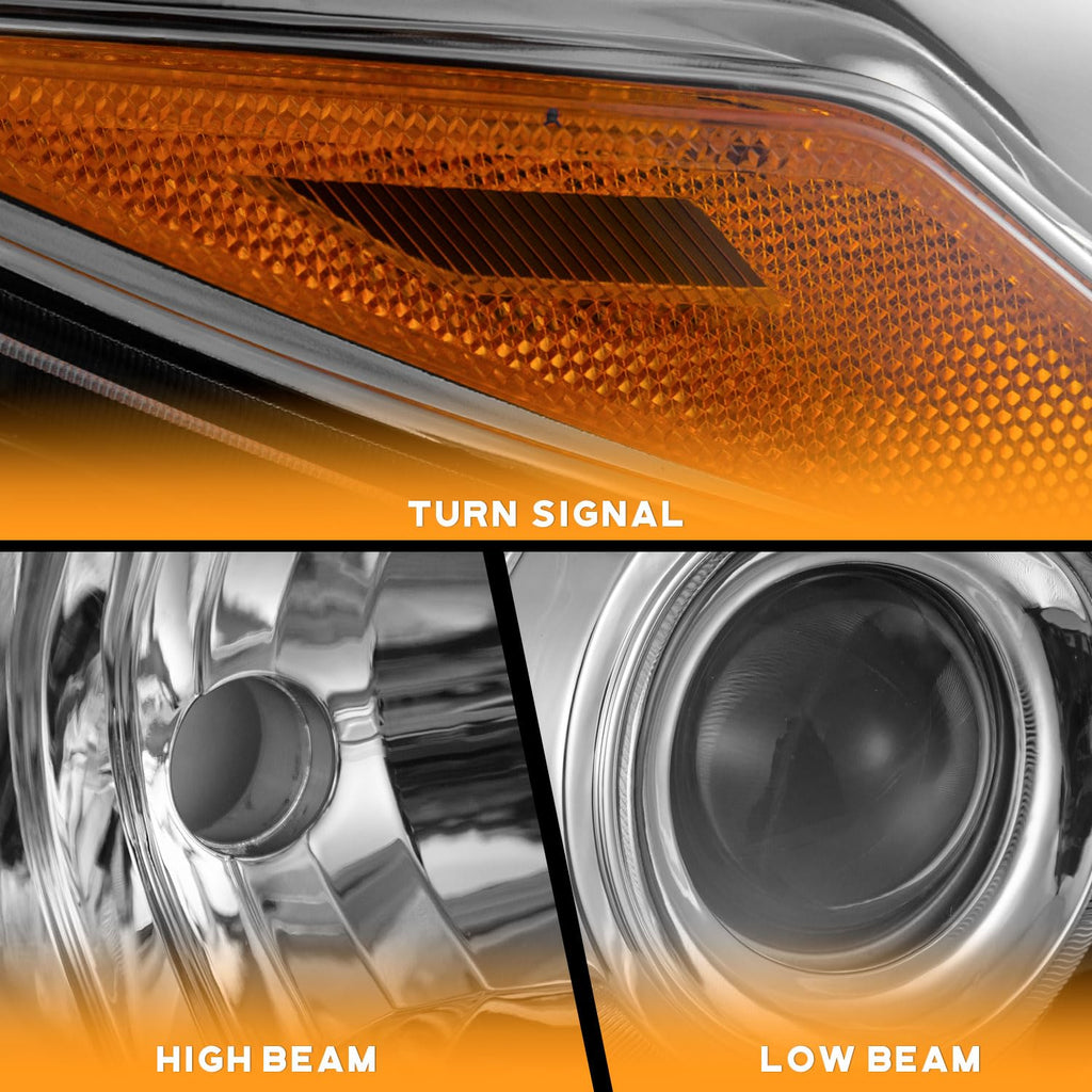 Halogen Headlights Assembly for 2015-2017 Toyota Camry LE/SE