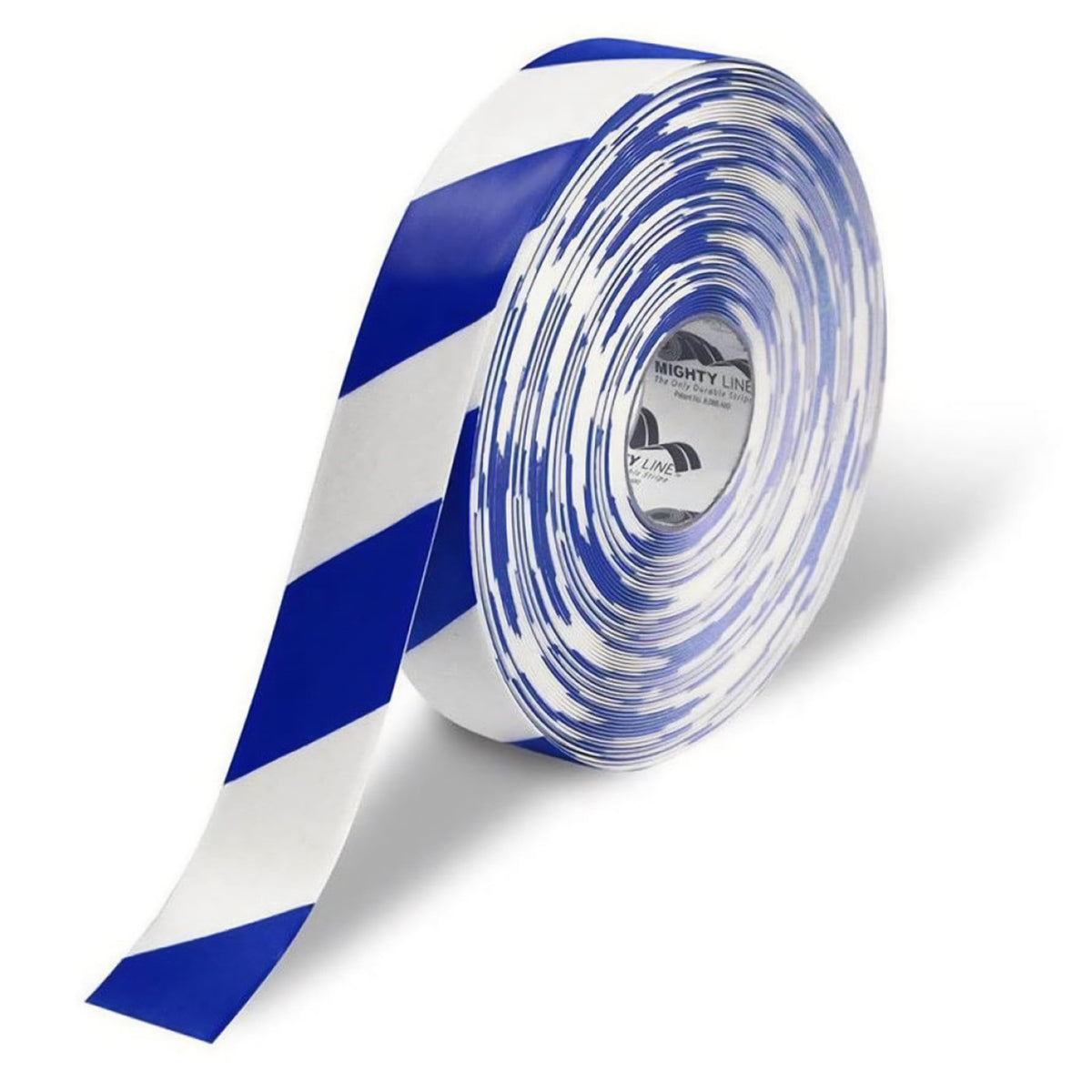 Diagonal Hazard Floor Marking Tape, 100 ft Roll
