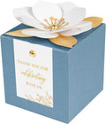 20 PCS Favor Boxes, Dusty Blue, 3.55x3.55x3.55