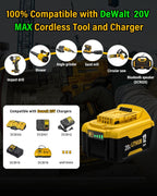 Replacement for Dewalt 20V MAX Battery, Lithium-Ion, 12.0Ah, 2-Pack