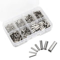 Teansic 600Pcs 7 Sizes Tinned Copper Wire Ferrules AWG22-10 Crimp Terminals
