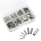 Teansic 600Pcs 7 Sizes Tinned Copper Wire Ferrules AWG22-10 Crimp Terminals