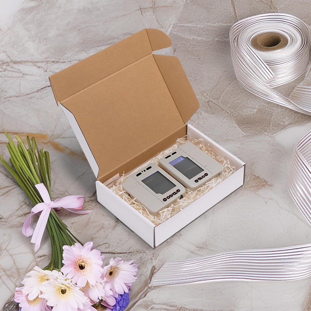 40 Pack 9x6x2 Shipping Boxes, White Corrugated Cardboard Box for Mailing, Packaging, Small Business