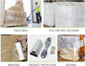 18" x 1500' 80 Gauge 4 Rolls Pallet Wrap Pre-Stretched Stretch Film Hand Shrink Wrap 1500FT