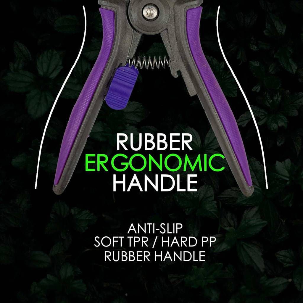 Non-stick Resin Resist Blade Micro-Tip Garden Snips 6" Fluorine Coating Garden Scissors Pruning Shear Precision Bud