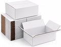 10x10x4 White Shipping Boxes, 25 Pack