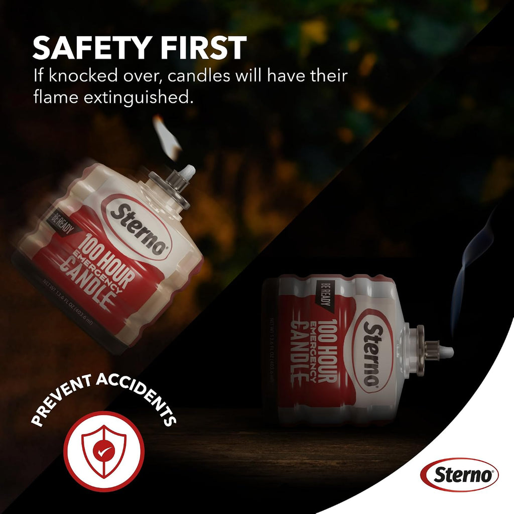 100-Hour Emergency Candles - Long Burning Unscented Candles for Emergencies and Power Outages - Burns Up to 100 Hours