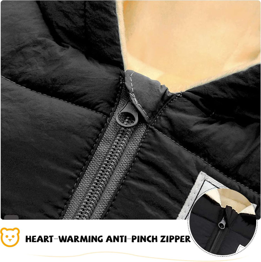 Baby Clothes Cute Infant Toddler Snowsuit Warm Newborn Boy Girl Winter Coats Hooded Zip Jumpsuit