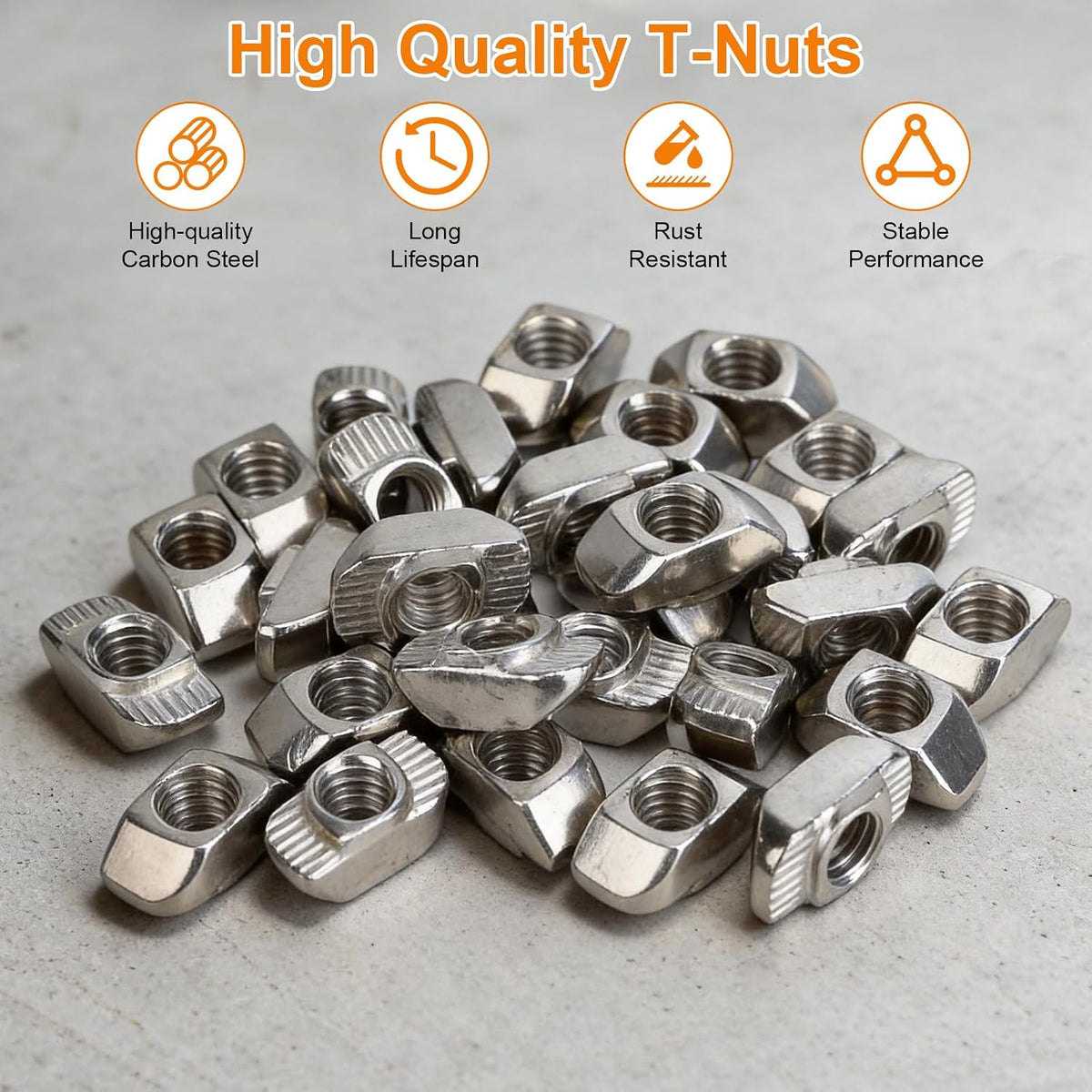 60pcs M8 T-Nut Screw Kit for 4040/4080 Series Aluminum Extrusion