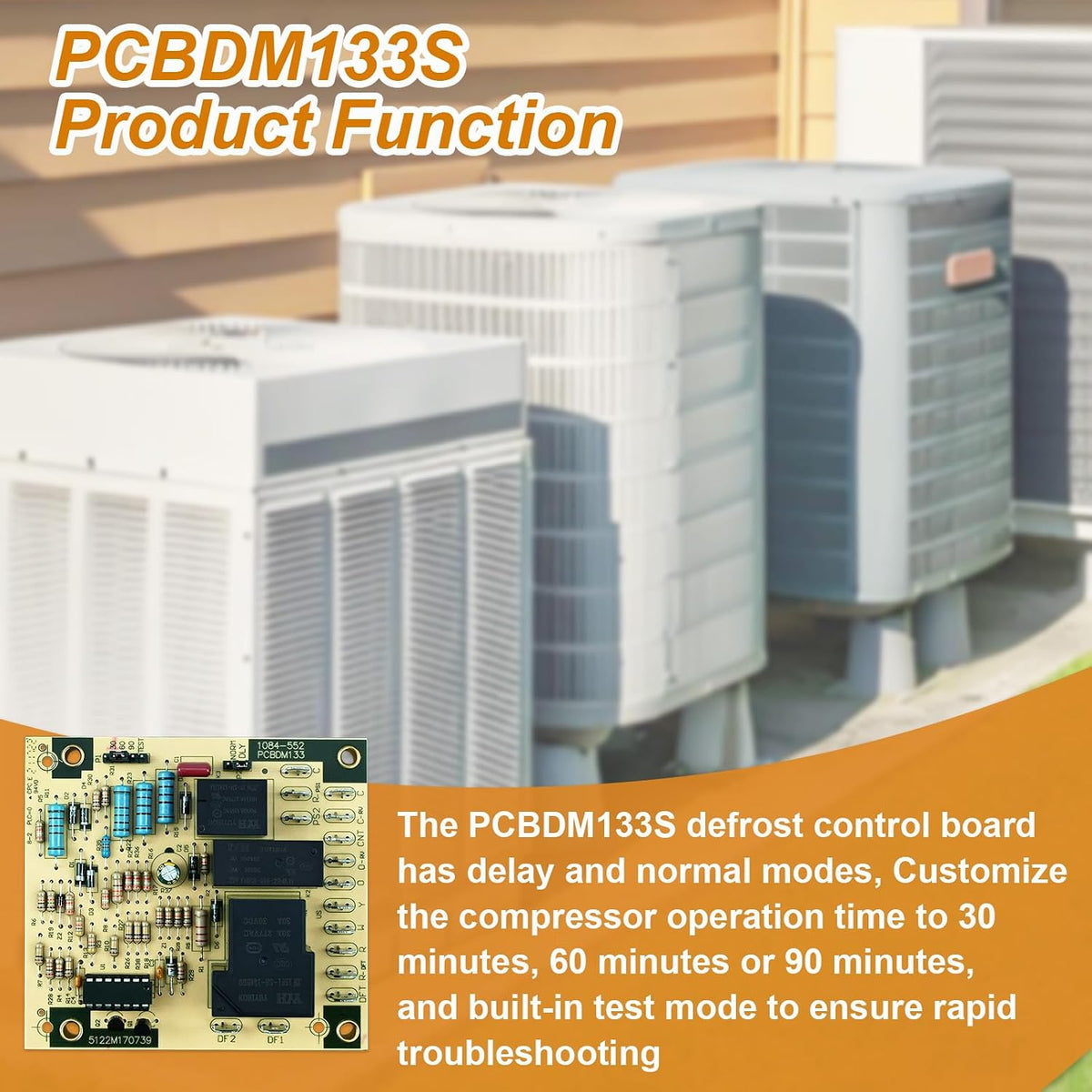 PCBDM133S Defrost Control Board 1084-552 PCBDM133 for Goodman Circuit Board