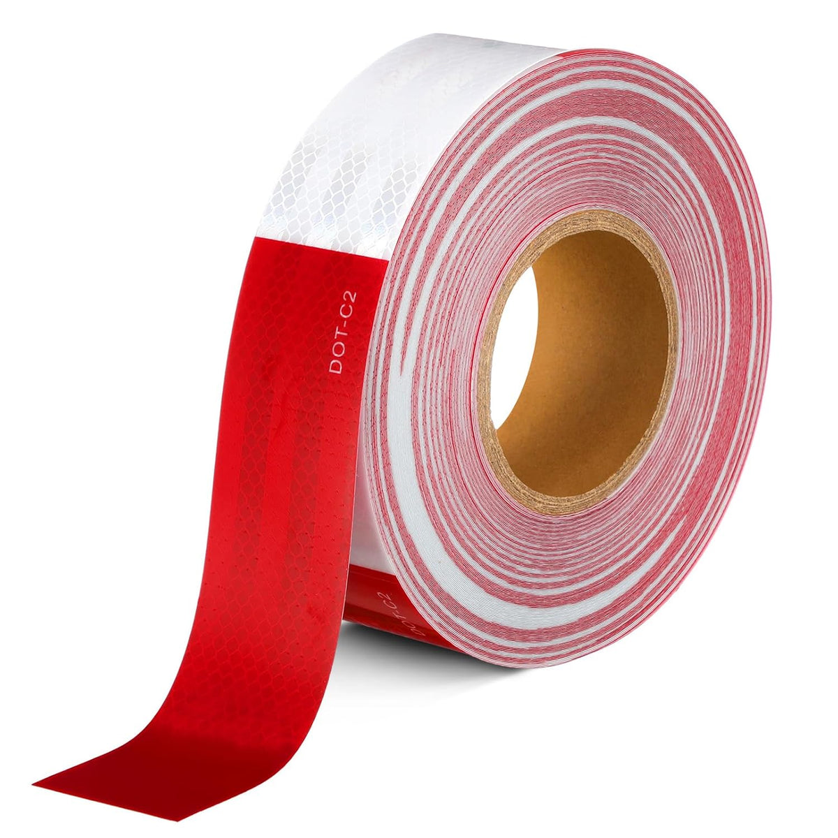 2" x150' DOT-C2 Reflective Tape, 11" Red/7" White