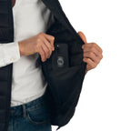 Clark Mens Puffer Vest Down Alternative Water Resistant Packable Outerwear Zip Up Pockets Warm Versatile Layer BLK Large