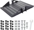 2U Cantilever Server Shelf Rack Mount 19 Inch 2 Piece Set Center Weighted Vented Tray for AV Data Network Equipment Enclosure, 110lb Capacity, 10 Inch Deep, Black(2U10InD)