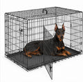 Extra Large Dog Crate 48 Inch Double Door Pet Cage Kennel