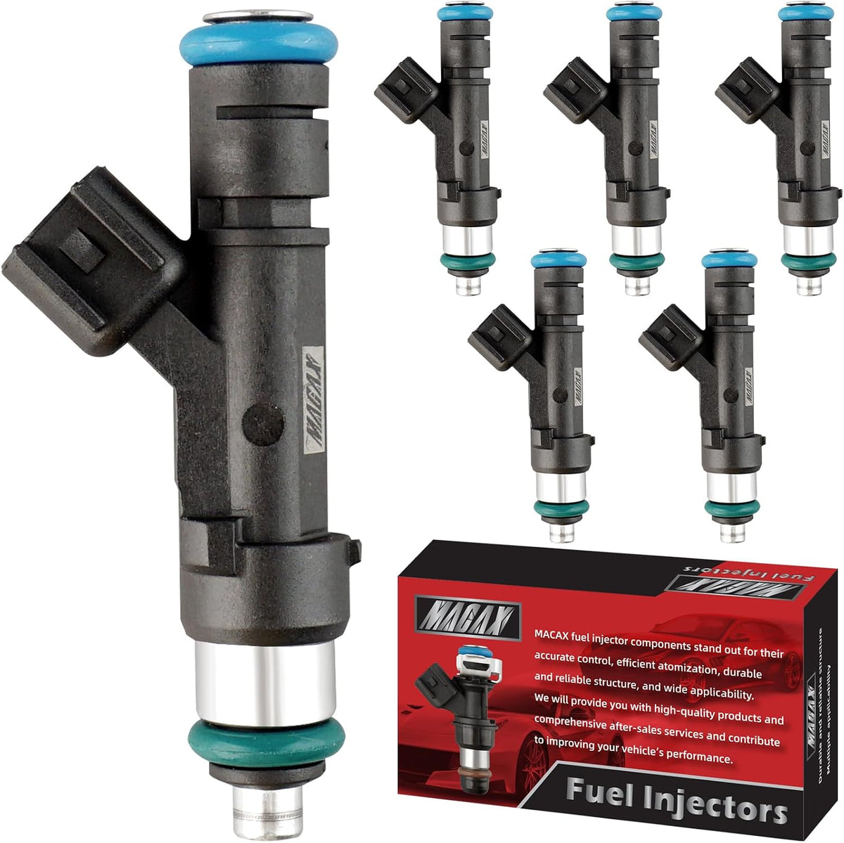 Set of 6 Fuel Injectors 0280158020 Replacement