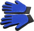 Upgrade Efficient Pet Hair Remover Gloves - Gentle Shedding Brushes for Dogs, Cats & Horses with Long and Short Hair