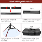Heavy Duty Backdrop Stand 10×8ft - 7 Optional Widths, Easy Setup